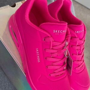 Skechers Street Uno-Night Shades HOT PINK | Size 11
